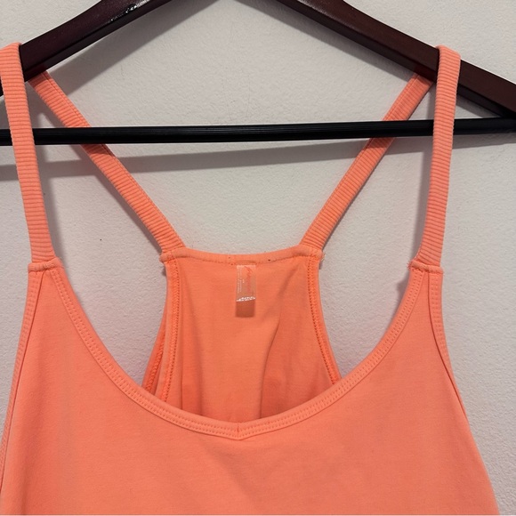 Free People Movement Hot Shot Romper Shorts Dress Size Medium Orange - Picture 5 of 9